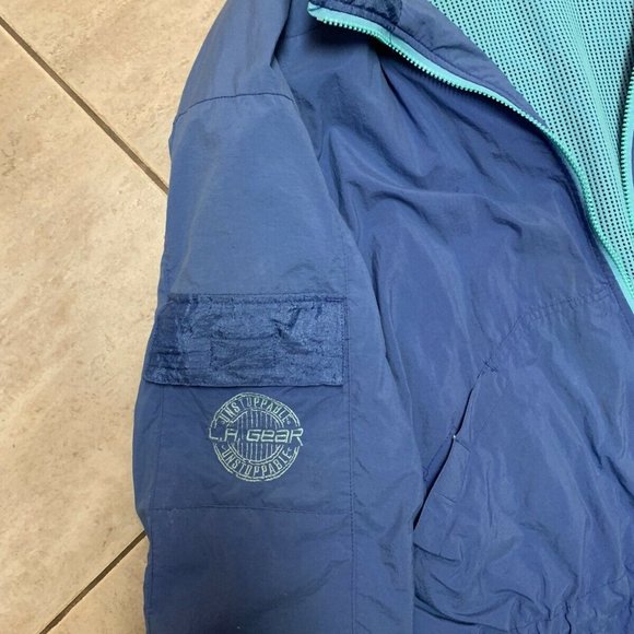 Vintage 80s LA Gear Windbreaker Jacket L - Picture 4 of 5
